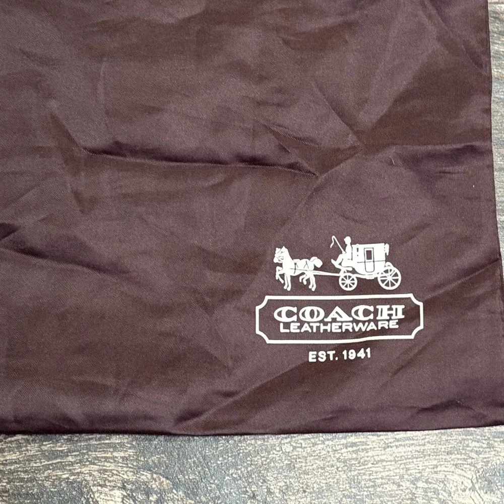 Coach Dark Brown Leatherware Dust Bag